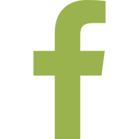 Green lowercase "f" on black background.